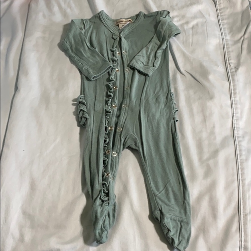 Spearmint Love ruffle pj